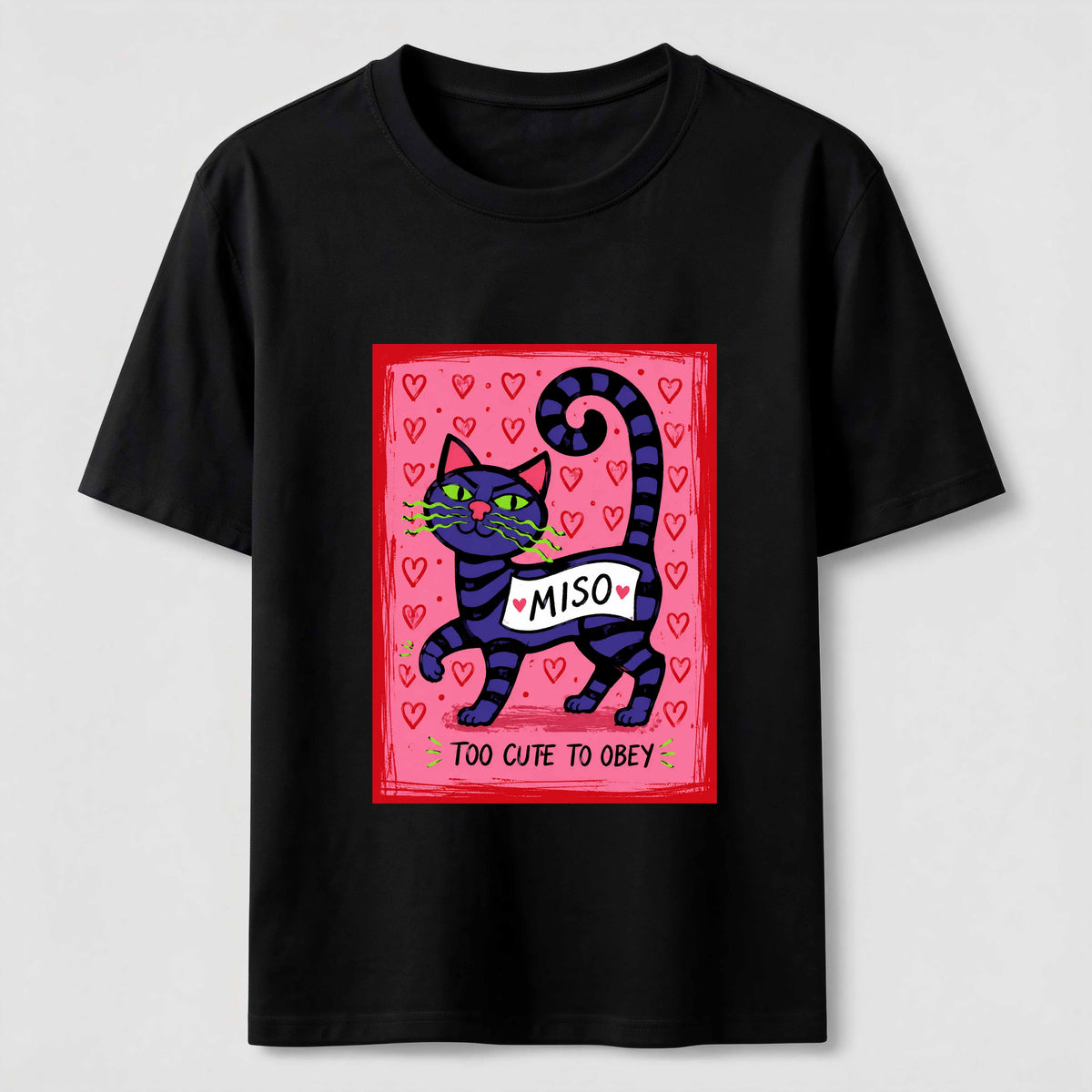 Too Cute To Obey Cat Classic T-Shirt