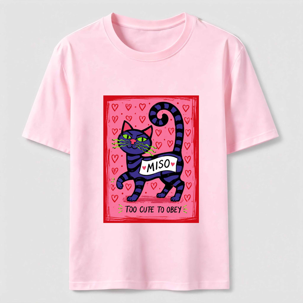 Too Cute To Obey Cat Classic T-Shirt