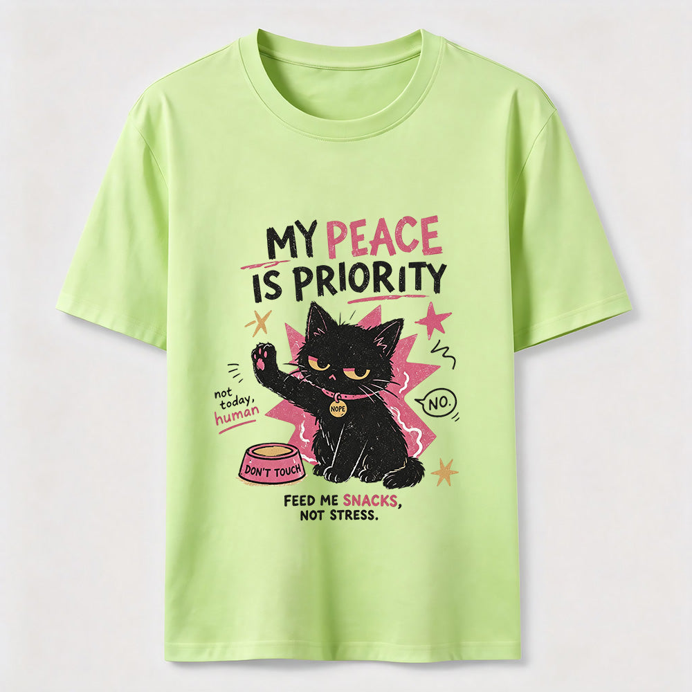 My Peace Is Priority Cat Classic T-Shirt