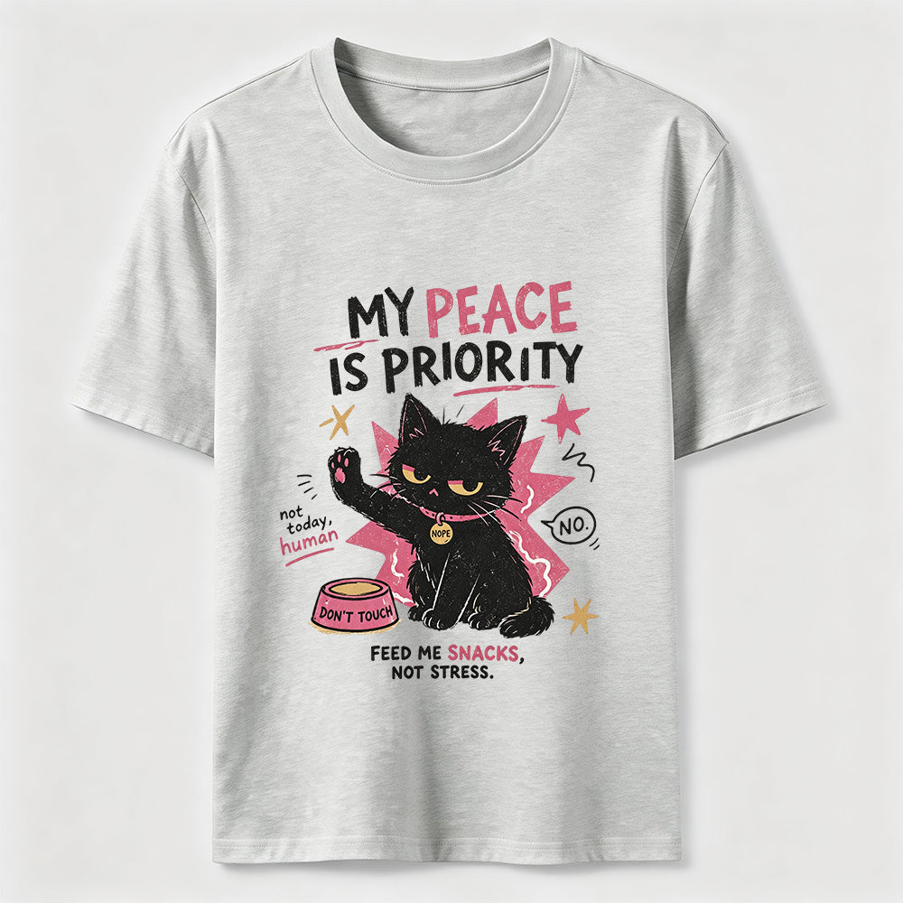 My Peace Is Priority Cat Classic T-Shirt