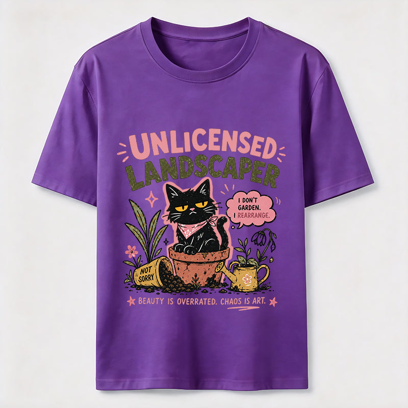 Unlicensed Landscaper Cat Classic T-Shirt