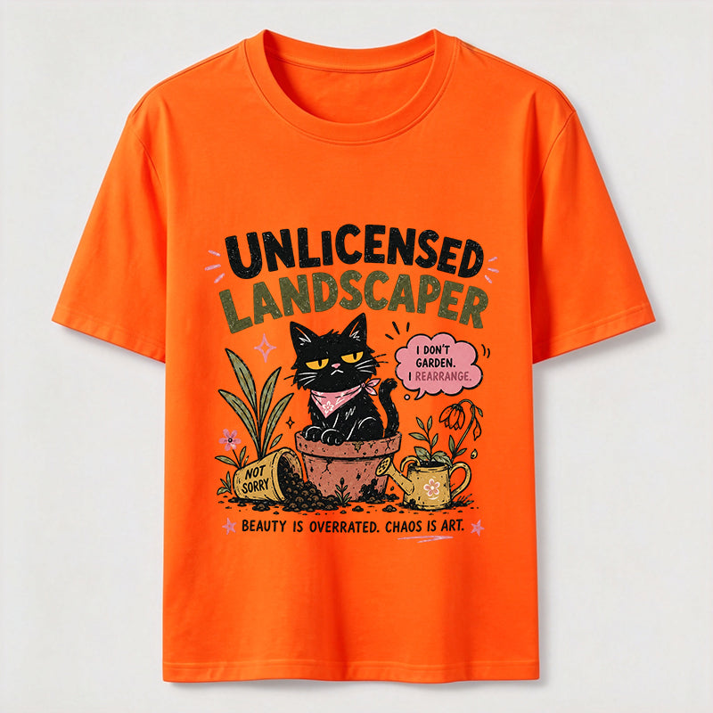 Unlicensed Landscaper Cat Classic T-Shirt