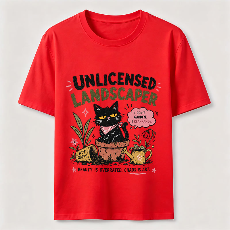 Unlicensed Landscaper Cat Classic T-Shirt