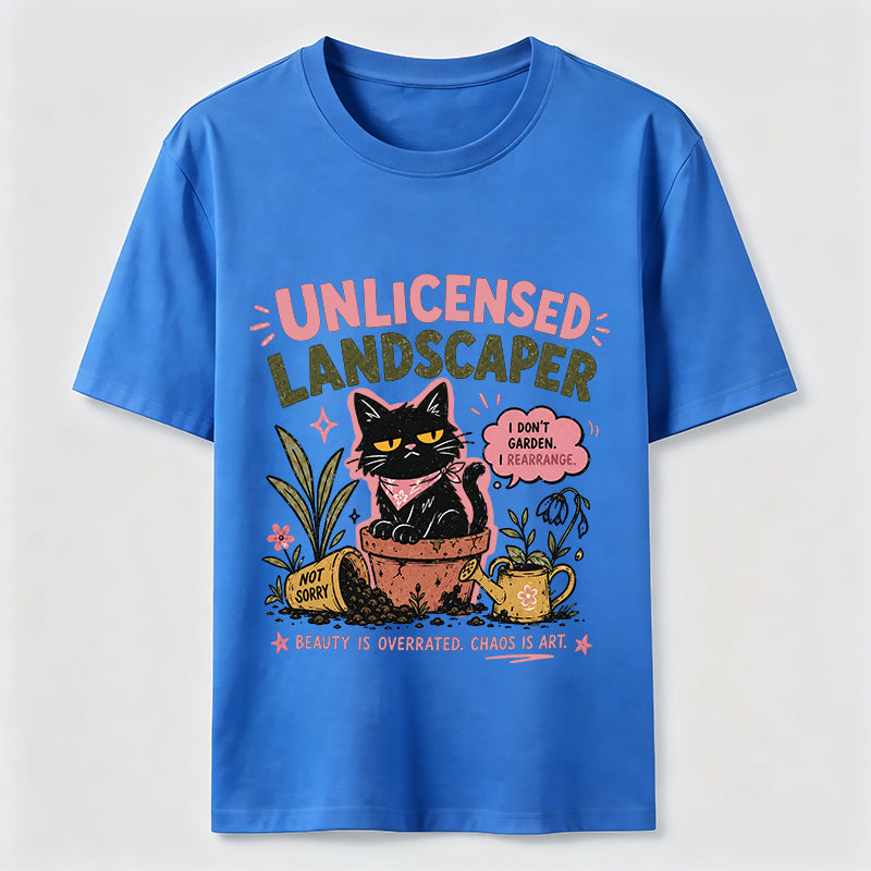 Unlicensed Landscaper Cat Classic T-Shirt