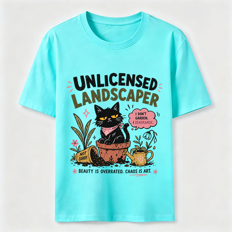 Unlicensed Landscaper Cat Classic T-Shirt