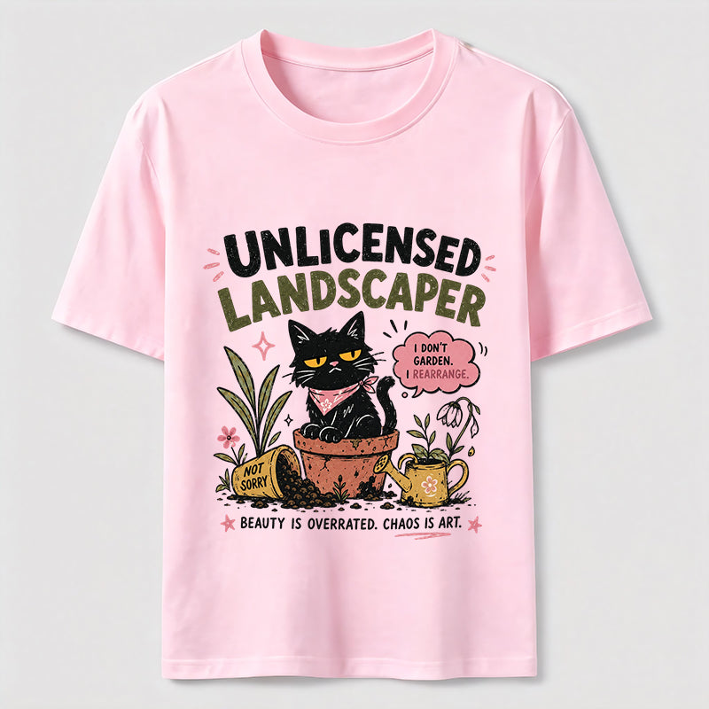 Unlicensed Landscaper Cat Classic T-Shirt