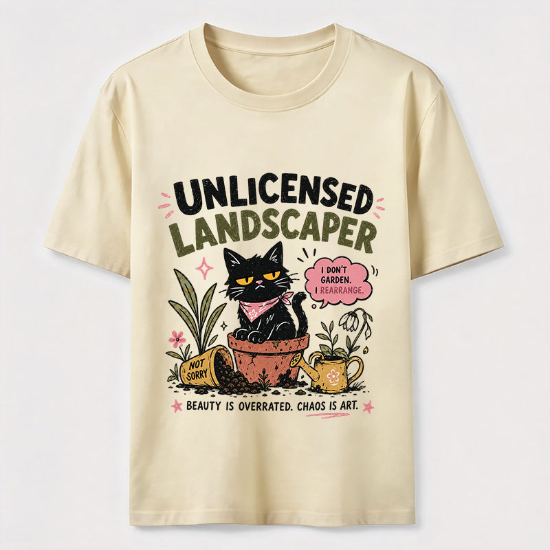 Unlicensed Landscaper Cat Classic T-Shirt