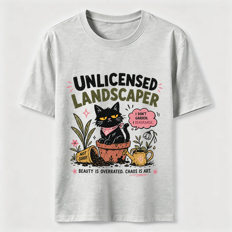 Unlicensed Landscaper Cat Classic T-Shirt