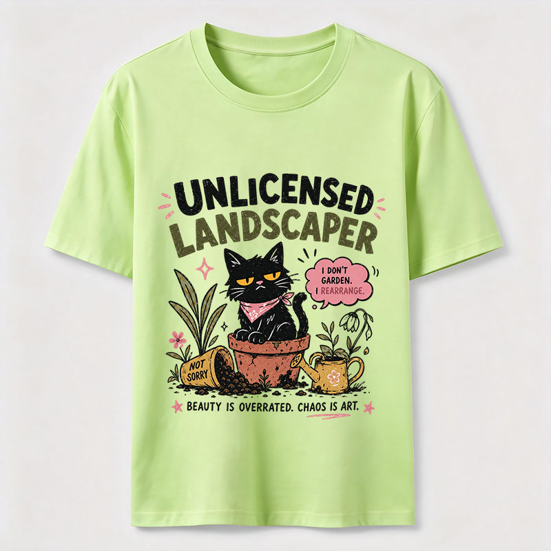 Unlicensed Landscaper Cat Classic T-Shirt
