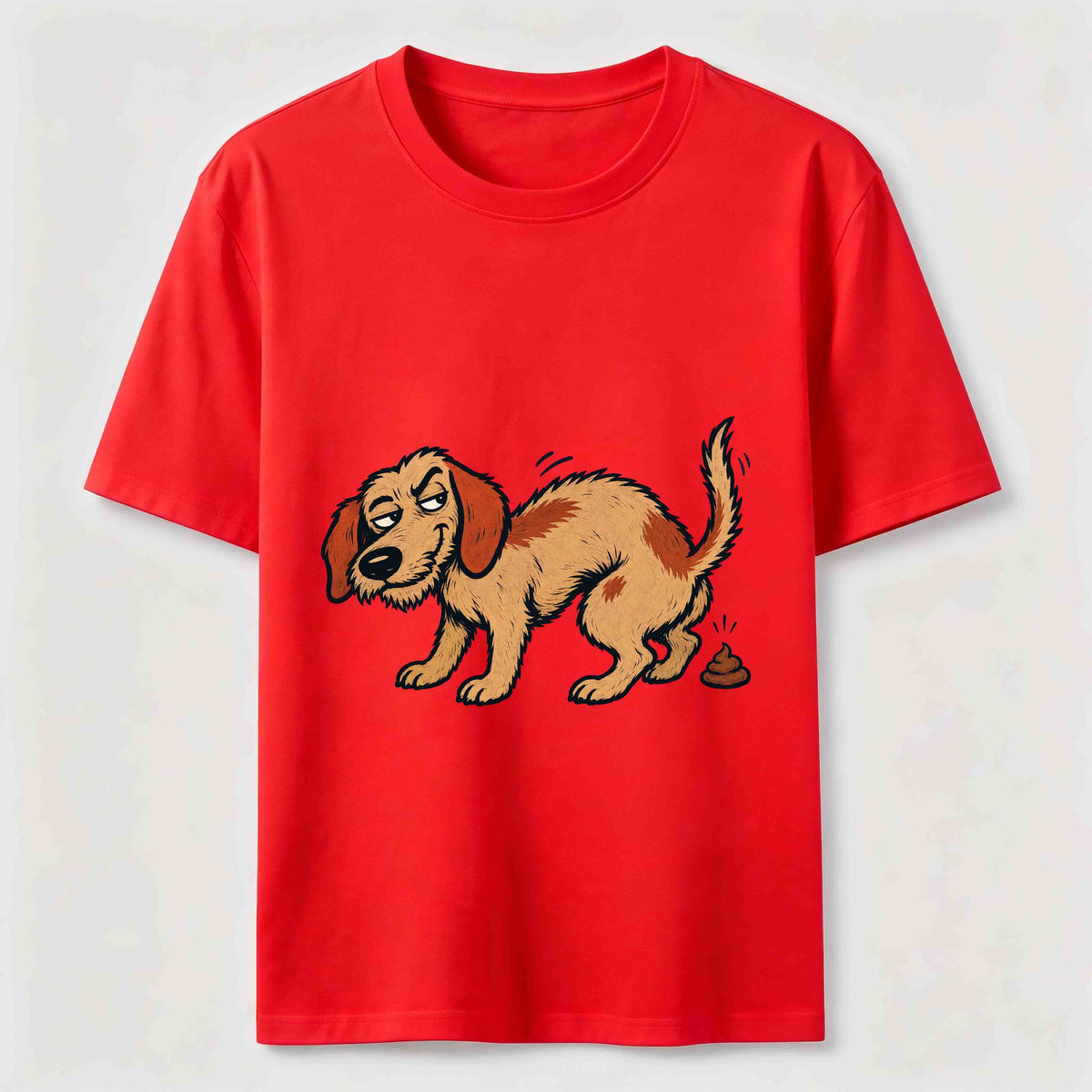 Mischievous Pooping Dog Classic T-Shirt