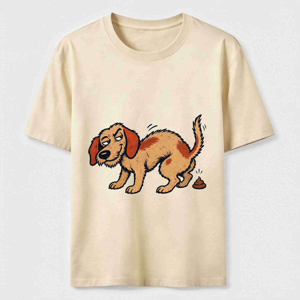 Mischievous Pooping Dog Classic T-Shirt