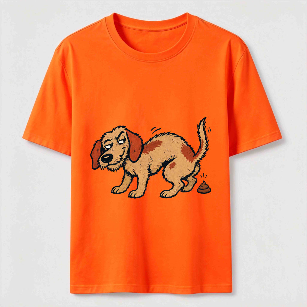 Mischievous Pooping Dog Classic T-Shirt