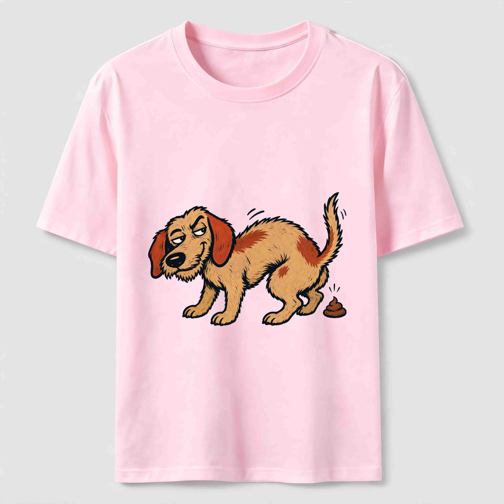 Mischievous Pooping Dog Classic T-Shirt