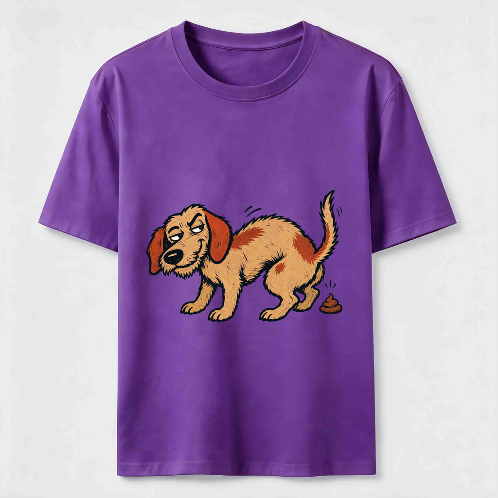 Mischievous Pooping Dog Classic T-Shirt