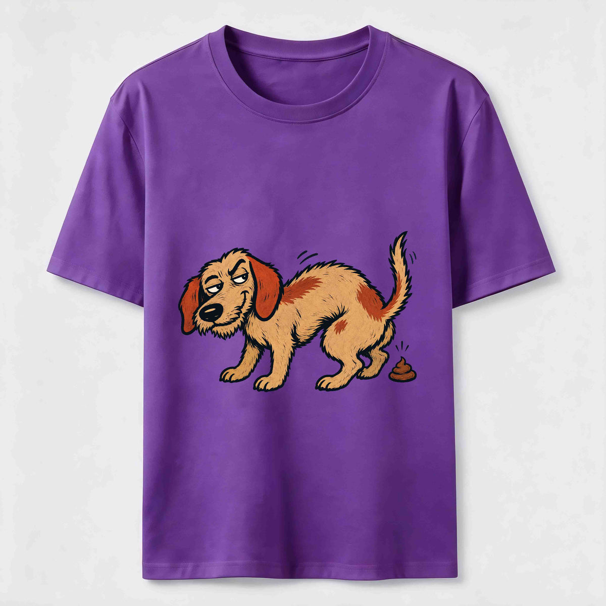 Mischievous Pooping Dog Classic T-Shirt