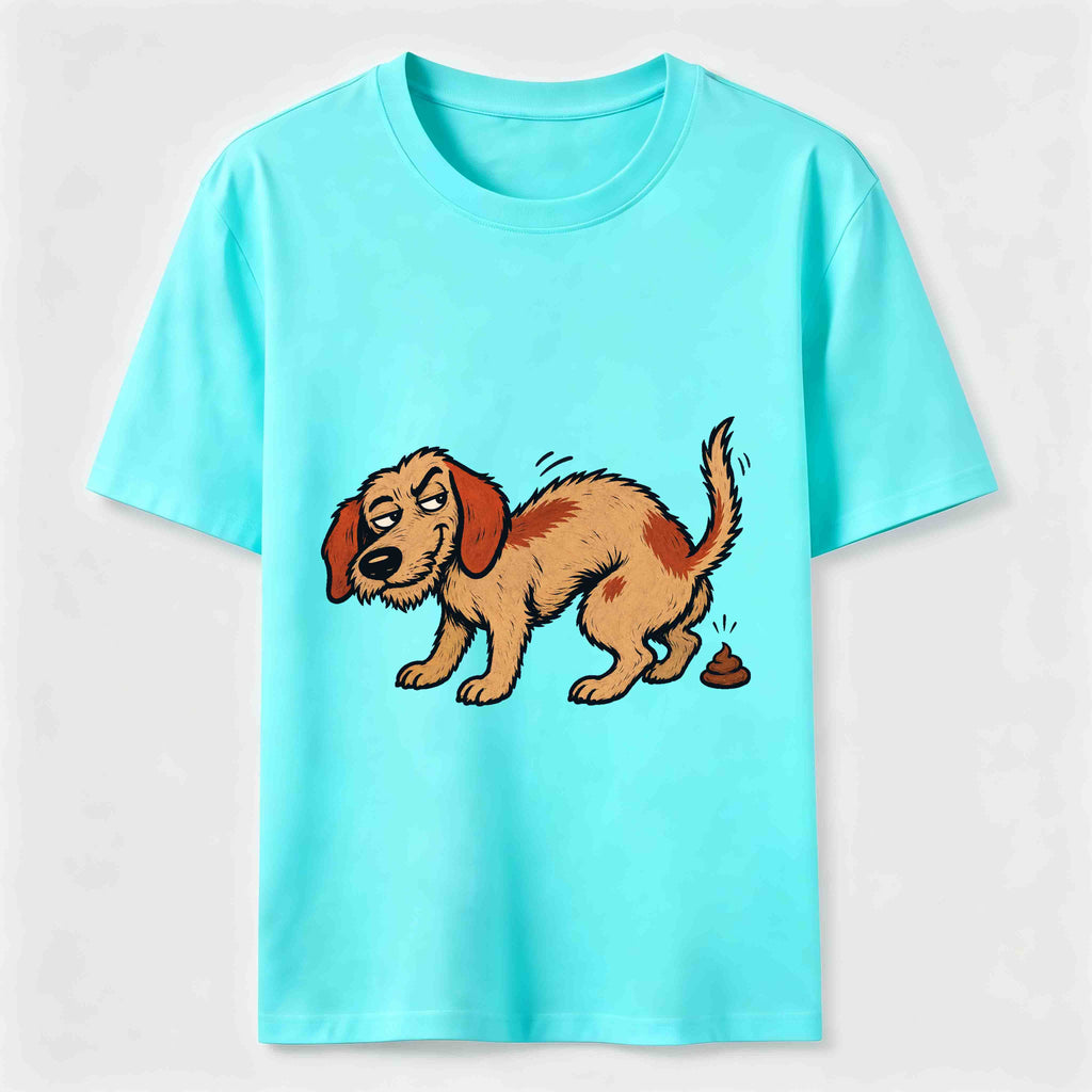 Mischievous Pooping Dog Classic T-Shirt