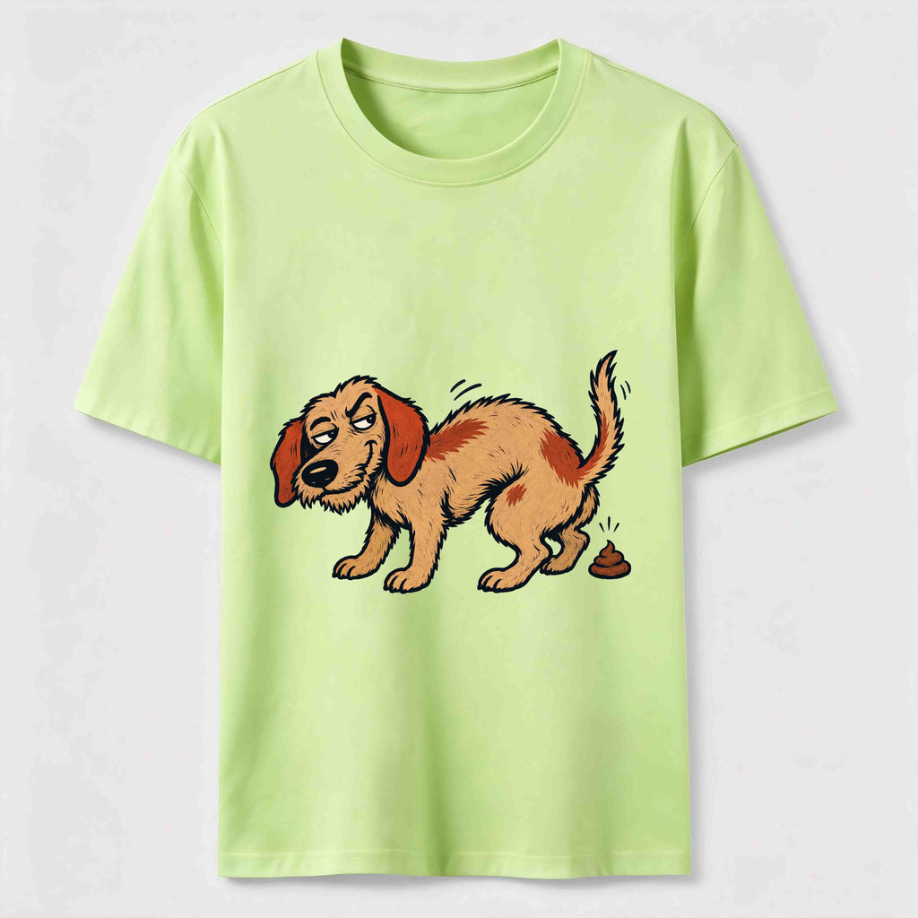 Mischievous Pooping Dog Classic T-Shirt