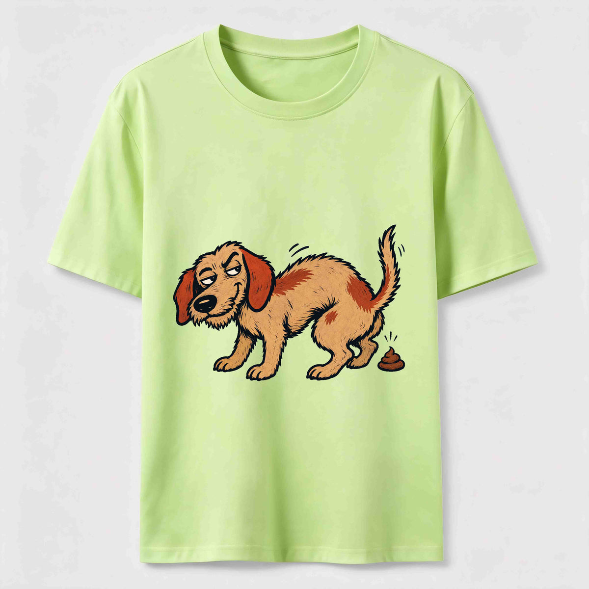 Mischievous Pooping Dog Classic T-Shirt