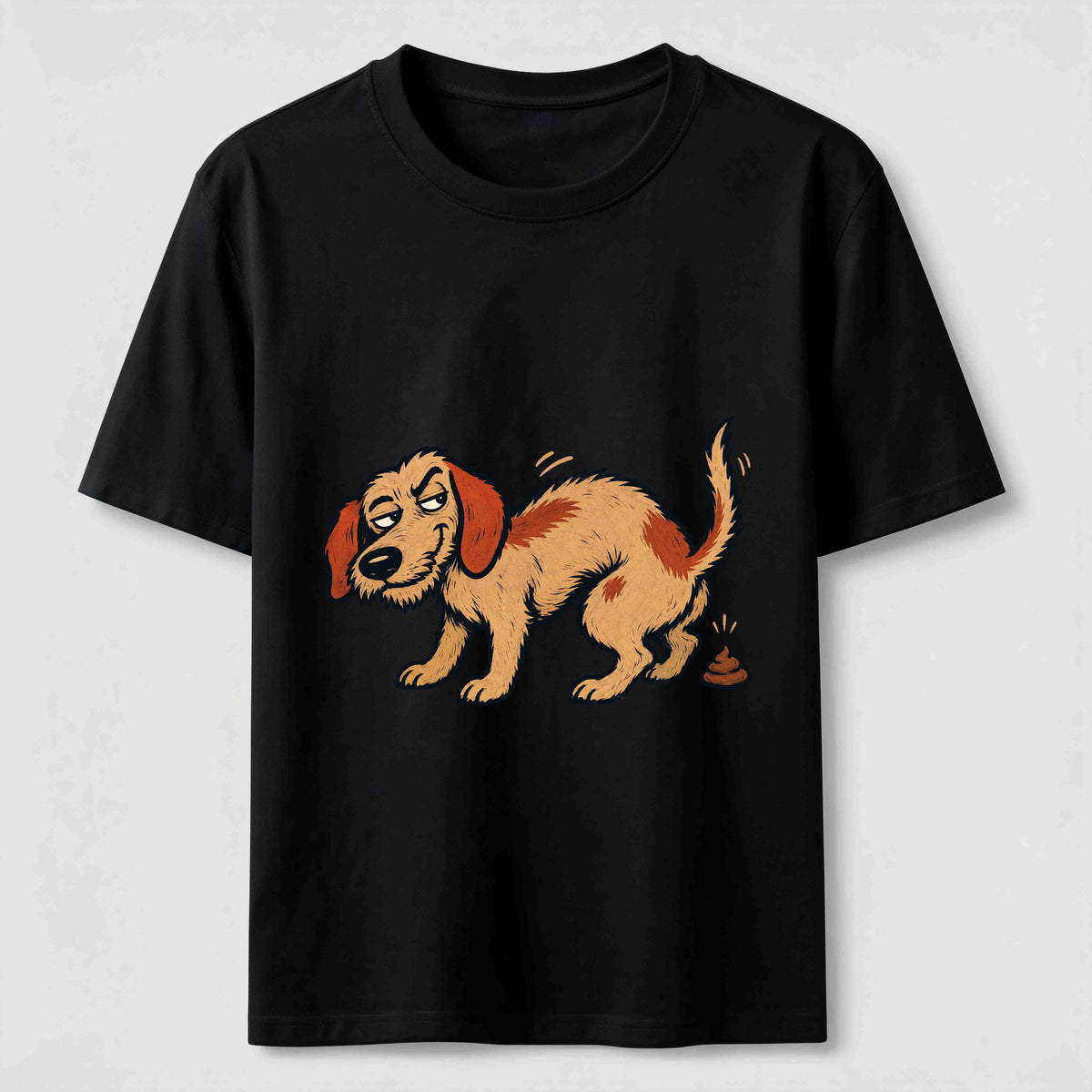 Mischievous Pooping Dog Classic T-Shirt