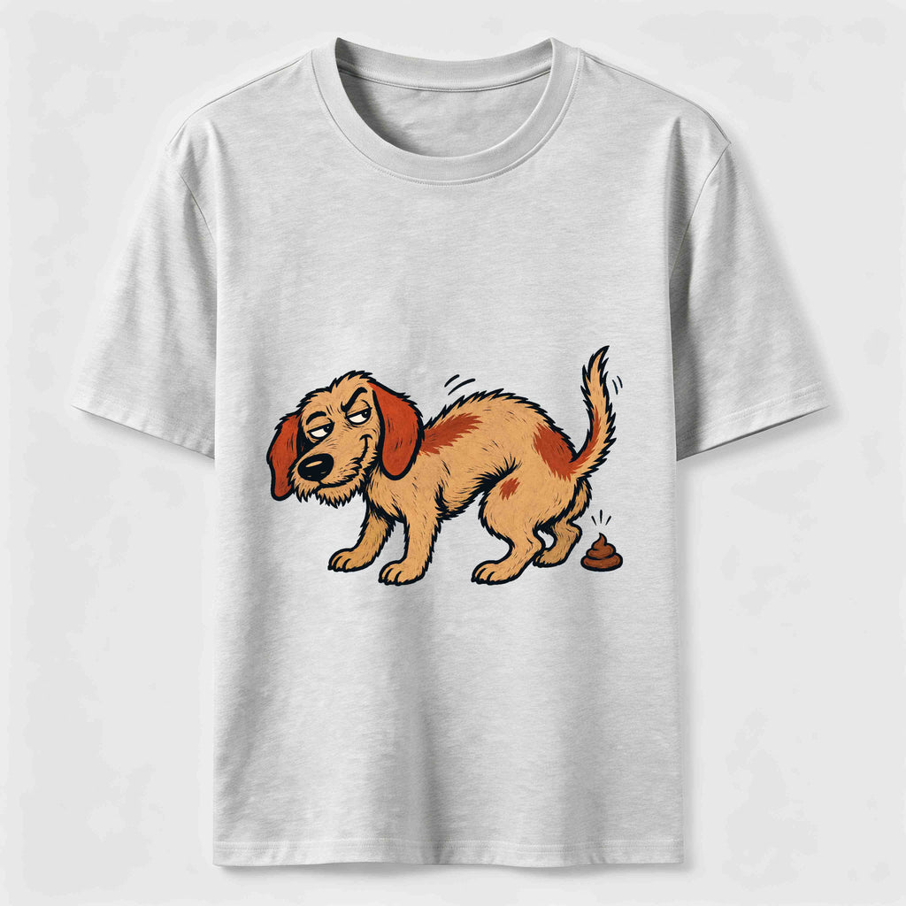 Mischievous Pooping Dog Classic T-Shirt