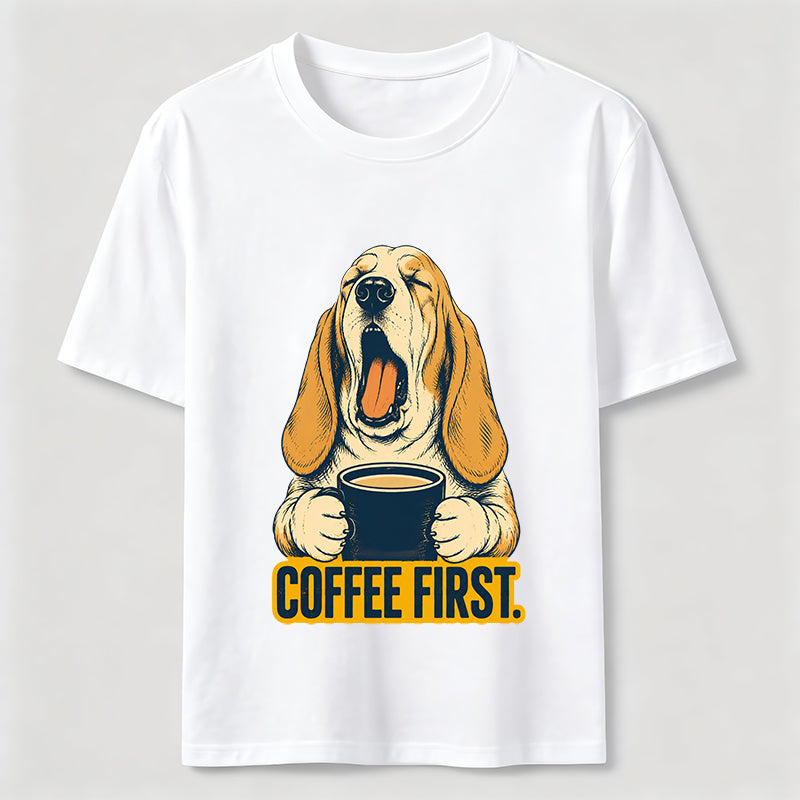 Coffee First Dog Classic T-Shirt