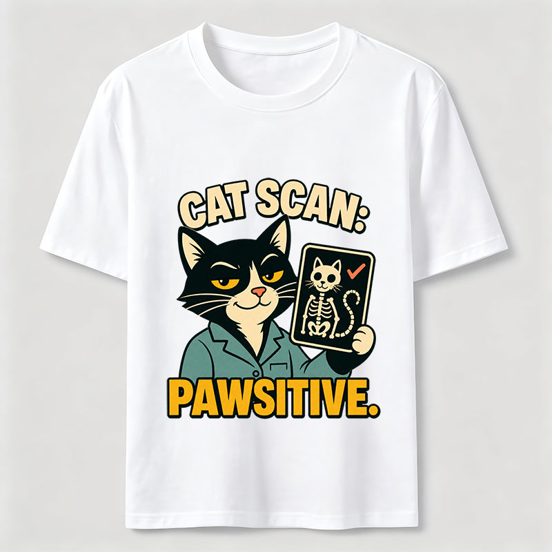 Pawsitive Cat Scan Classic T-Shirt