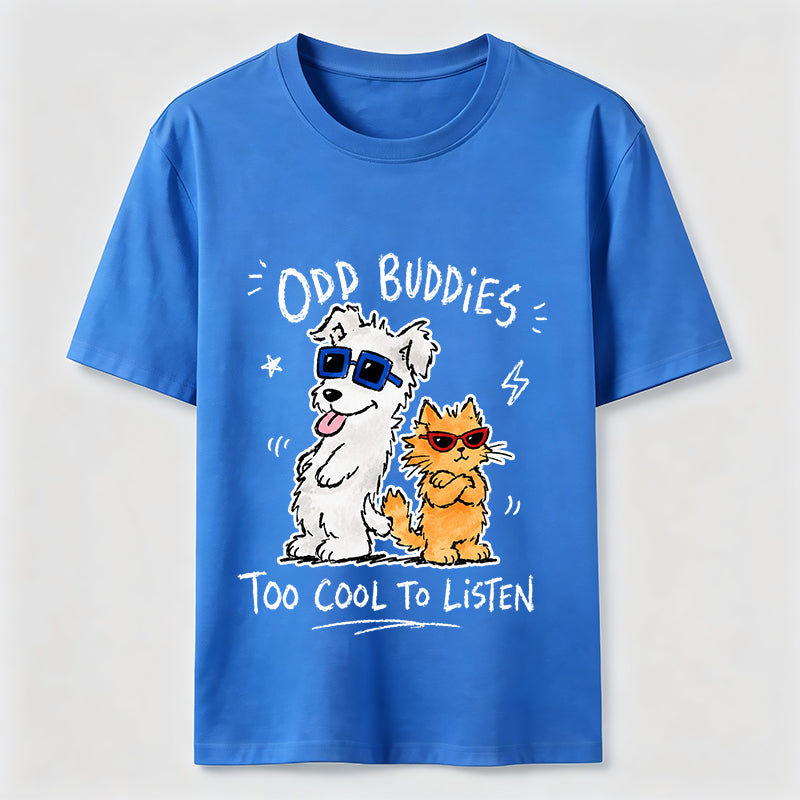 Odd Buddies Cat Dog Classic T-Shirt