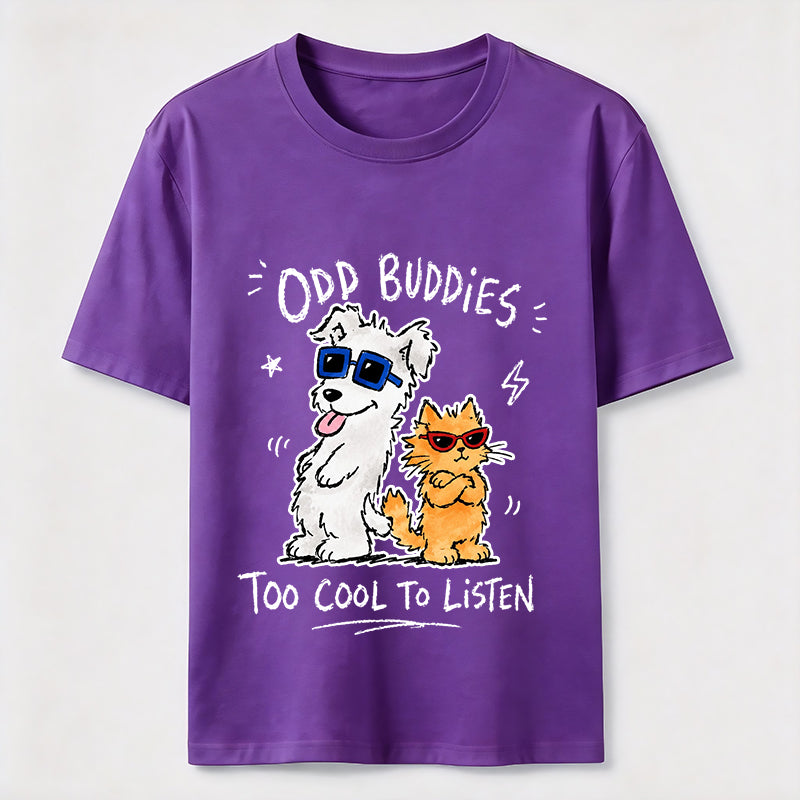 Odd Buddies Cat Dog Classic T-Shirt