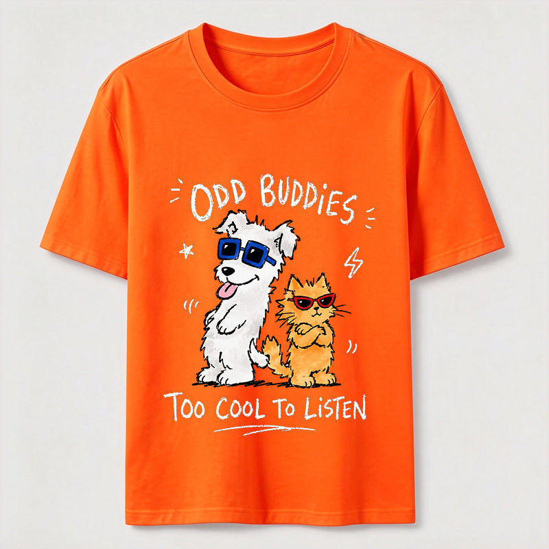 Odd Buddies Cat Dog Classic T-Shirt
