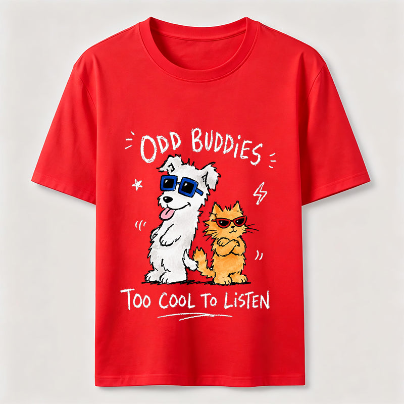 Odd Buddies Cat Dog Classic T-Shirt