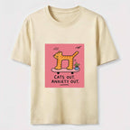 Cats Out Anxiety Out Skateboard Cat Classic T-Shirt