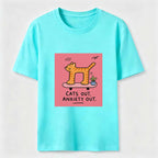 Cats Out Anxiety Out Skateboard Cat Classic T-Shirt