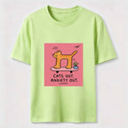 Cats Out Anxiety Out Skateboard Cat Classic T-Shirt