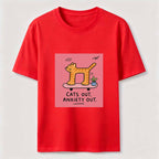 Cats Out Anxiety Out Skateboard Cat Classic T-Shirt