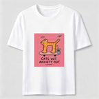 Cats Out Anxiety Out Skateboard Cat Classic T-Shirt
