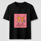 Cats Out Anxiety Out Skateboard Cat Classic T-Shirt