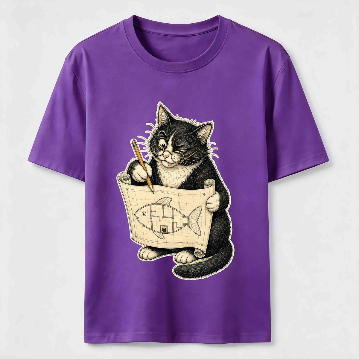 Purrfect Floor Plan Cat Classic T-Shirt