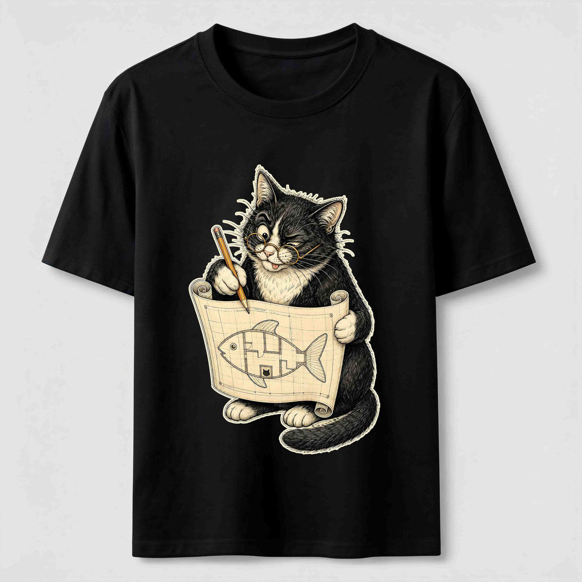 Purrfect Floor Plan Cat Classic T-Shirt