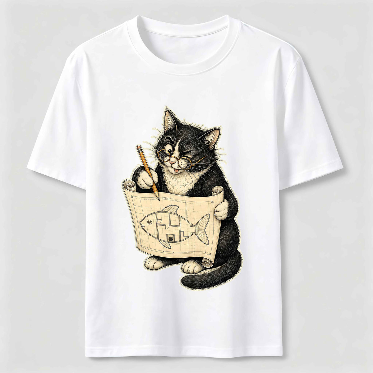 Purrfect Floor Plan Cat Classic T-Shirt