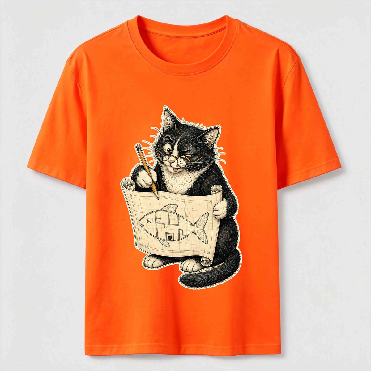Purrfect Floor Plan Cat Classic T-Shirt