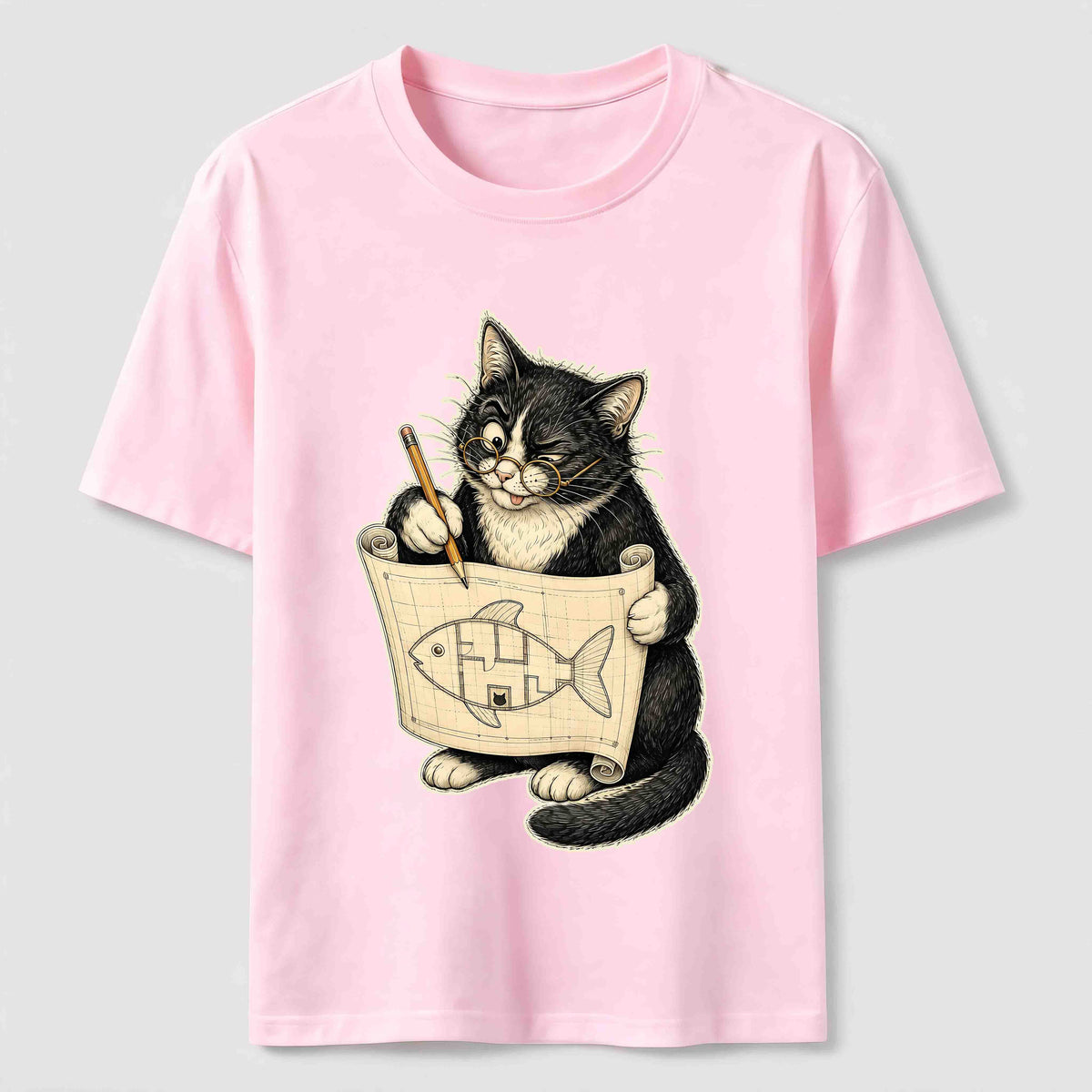 Purrfect Floor Plan Cat Classic T-Shirt