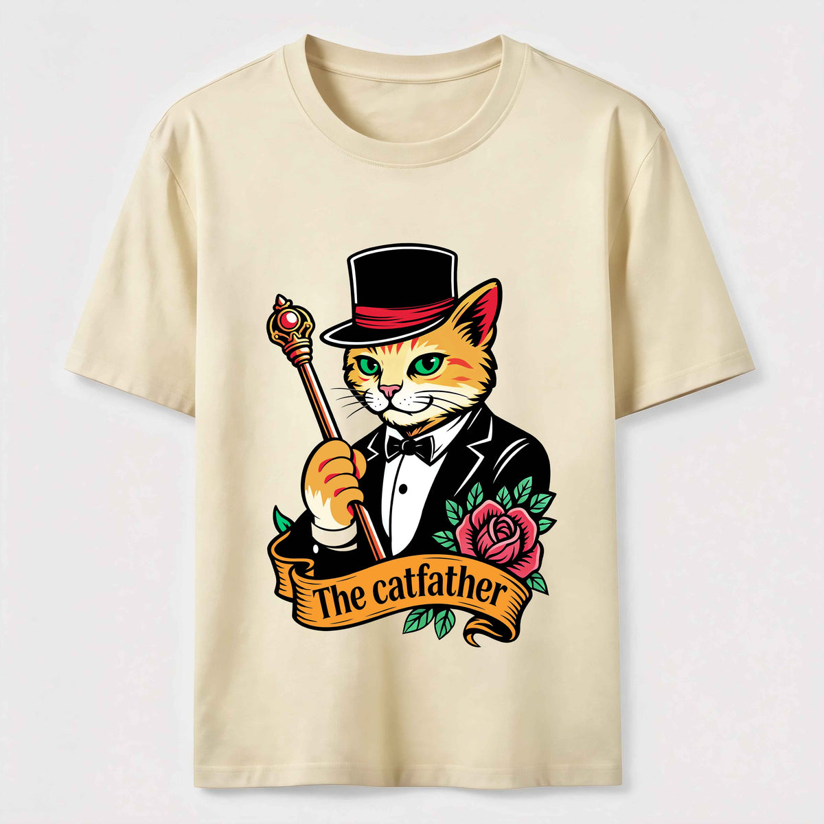 The Catfather Vintage Gentleman Cat Classic T-Shirt