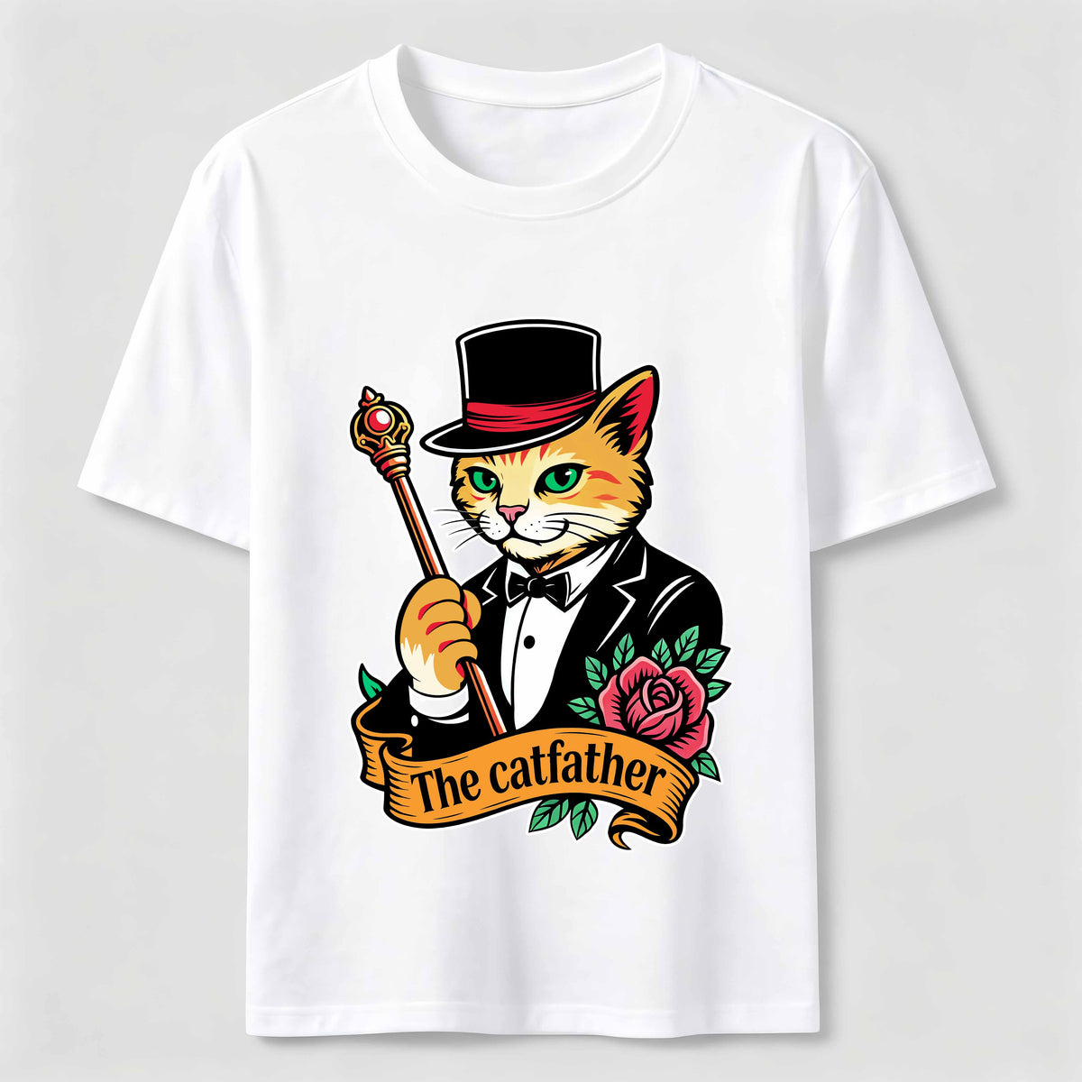 The Catfather Vintage Gentleman Cat Classic T-Shirt