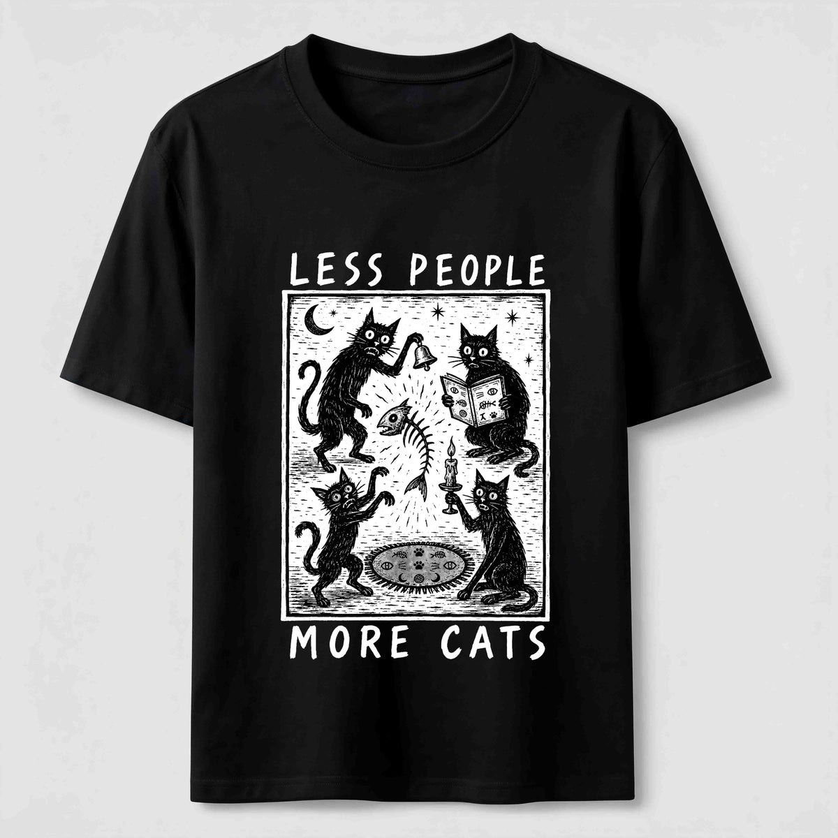 Midnight Cat Gathering Classic T-Shirt