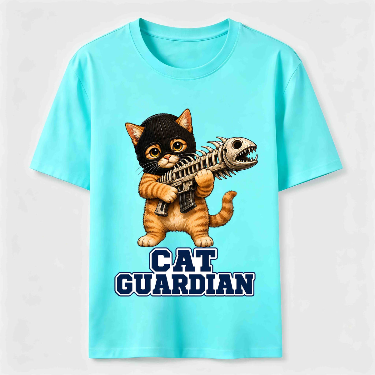 Fishbone Guardian Cat Classic T-Shirt