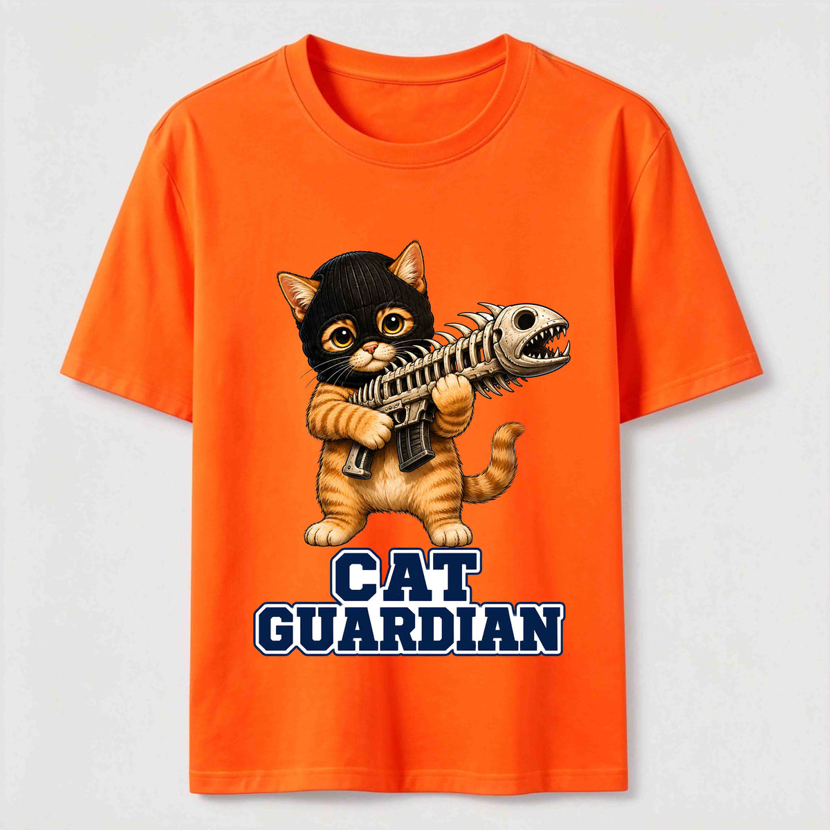 Fishbone Guardian Cat Classic T-Shirt