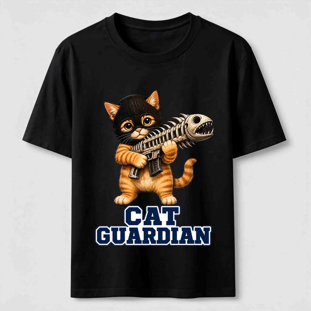 Fishbone Guardian Cat Classic T-Shirt