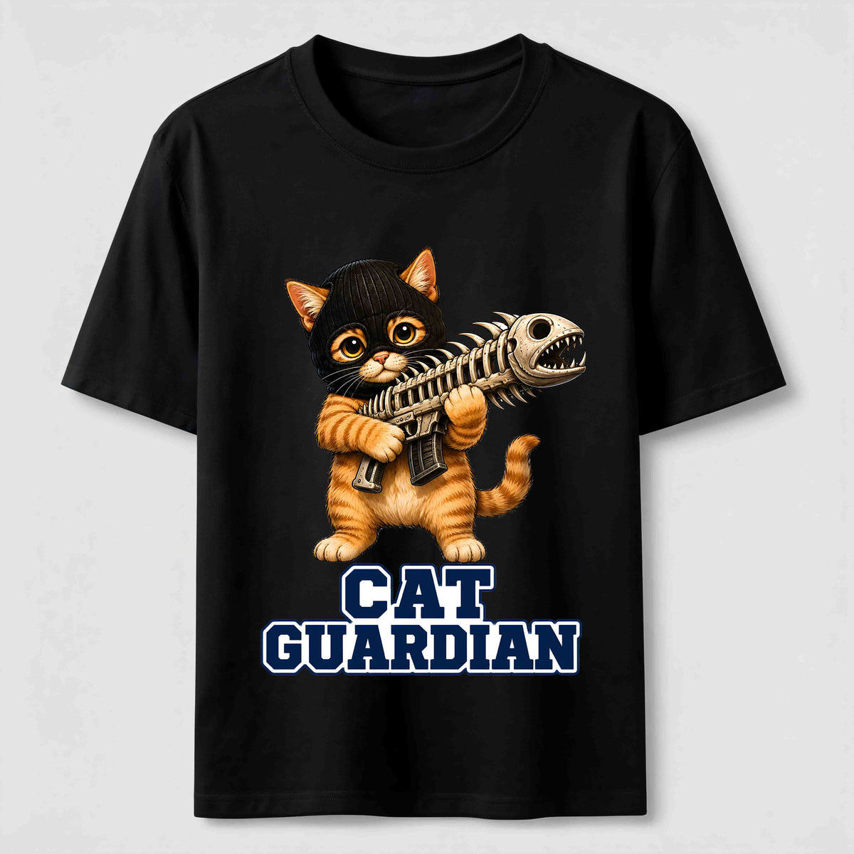 Fishbone Guardian Cat Classic T-Shirt