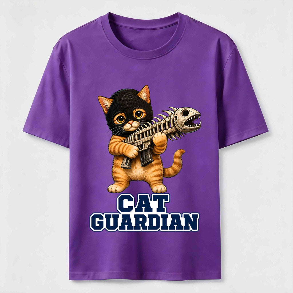 Fishbone Guardian Cat Classic T-Shirt