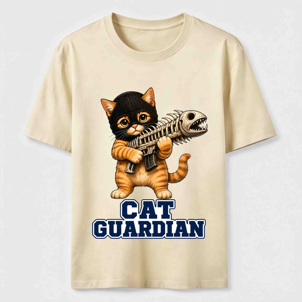 Fishbone Guardian Cat Classic T-Shirt